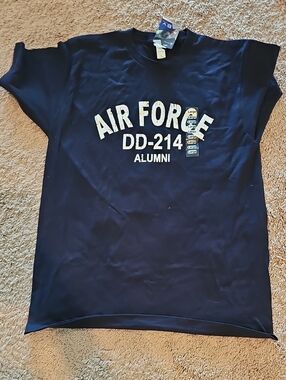 Air Force DD-214 Alumni Navy Adult Tee